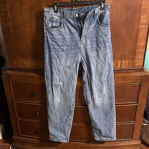 Pull&Bear Light Blue Relaxed Men's Jeans